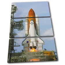 NASA Shuttle Space Rocket Transportation TREBLE CANVAS WALL ART Picture Print