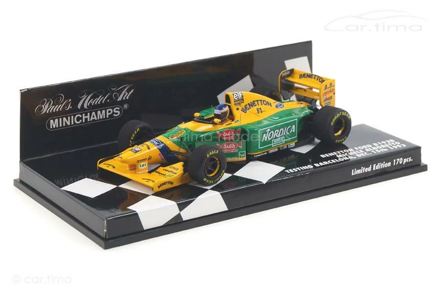 1 43 Minichamps Benetton Ford B193 B Test December Barcelona