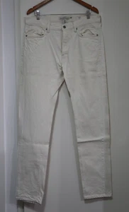 LOGG by H&M Men's Skinny Jeans Size 36 Cream White Denim Slim Fit Cotton - BNWOT - Picture 1 of 12