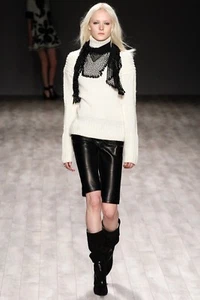 $799 NWT JILL STUART RUNWAY CHIC DRESS/Y SOFT LEATHER CIGARETTE SHORTS sz 2/4 - Picture 1 of 12