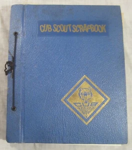 CUB SCOUT SCRAPBOOK -- Biddeford, Maine, 1970's -- Badges, Certificates, Patches - Picture 1 of 19