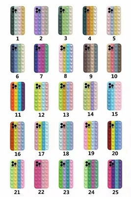 Lote de 10 fundas blandas de silicona de descompresión de roedores en forma de corazón para iPhone 13 Pro Foto 1 de 4