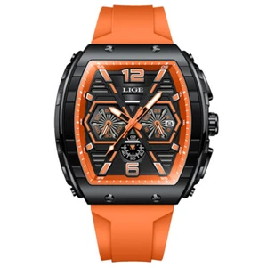 Men's Square Waterproof Multifunctional Calendar Watch - Picture 1 of 15