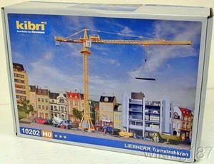 KIBRI #10202 NEW HO 1/87 Scale Plastic KIT Liebherr Tower Crane for Marklin - Picture 1 of 3