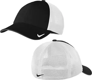 Cappellino posteriore in rete Nike Dri-FIT da uomo (nero/bianco) taglia - L/XL - Foto 1 di 1