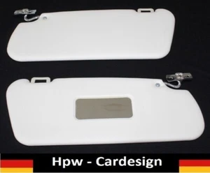 Mercedes W113 SL230 SL250 Sonnenblenden Sonnenblende Set Ivory Halter Metall - Picture 1 of 4