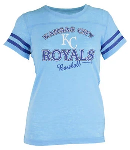 Outerstuff MLB Youth Girls (4-16) Kansas City Royals Burnout Tee Shirt - Picture 1 of 4