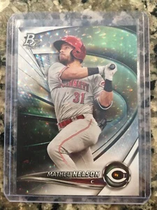 2022 Bowman Platinum Matheu Nelson Rookie Prospect Ice Foilboard Cincinnati Reds - Picture 1 of 2