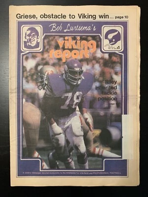 18/09/1979 Minnesota Vikings Report vs Chicago Bears - Walter Payton Foto 1 de 3