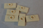 LEGO Pieces & Parts 15573 Plate 1x2 W/ 1 Knob Tan x6