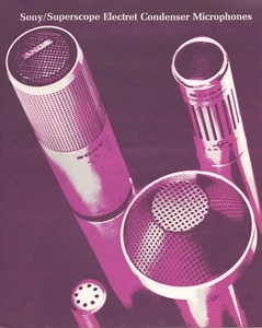 Sony/Superscope Elektret Kondensatormikrofone Katalog, Vintage - Bild 1 von 4