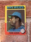 1975 Topps - #660 Hank Aaron Milwaukee Brewers
