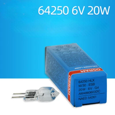 Osram Microscope Lamp HLX 64250 6V20W G4 XENOPHOT Optical Instrument Bulb - Image 1 of 4