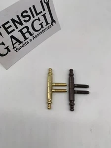 CERNIERA ANUBA 9mm - BAROCCO PER PORTA LEGNO BUSSOLA BRONZATA OTTONATA - Imagen 1 de 3
