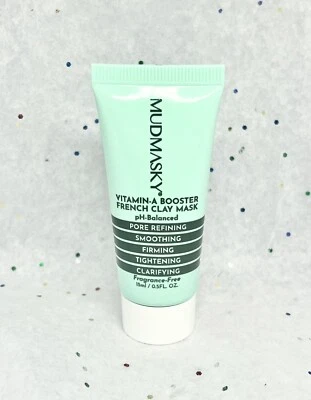 Máscara de argila francesa MUDMASKY Vitamin-A Booster 15 ml/0,5 oz tamanho para viagem - Imagem 1 de 4
