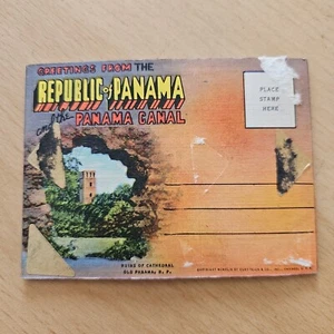 Republic Of Panama And The Panama Canal Souvenir Pictures Set Booklet . - Picture 1 of 18