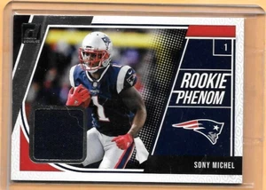 SONY MICHEL LOT: 2 DIFFERENT AUTHENTIC PLAYER WORN ROOKIE CARDS - PATRIOTS - Picture 1 of 2
