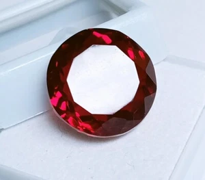 Natural Hessonite Garnet Round Cut Red 13.45 Ct EGL Certified Loose Gemstone AAA - Picture 1 of 8