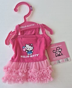 NWT--Hello Kitty Logo Pink Dress Dog Outfit, Pink Tutu Size X-SMALL 7 Inches - Picture 1 of 7