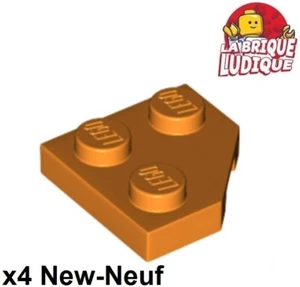 Lego 4x Wing Wedge Plate 2x2 Cut Corner Coin Angle Orange 26601 New - Picture 1 of 1