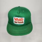 Vintage Whats Your Handle Patch Logo Truck Driver Snapback Hat