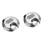 2pcs Portable Customs Stainless Steel Coded Lock Password Lock 4 Outdoor