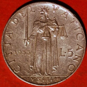 Vatican City 5 Lire 1953 KM# 51.1 - Picture 1 of 2
