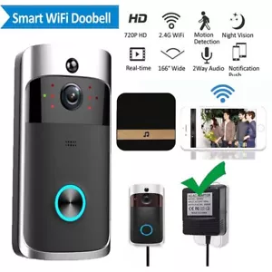 Video Wireless WiFi Doorbell Smart DoorRing Intercom Camera Bell Home Security - Picture 1 of 13