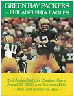 Aug 20 1983 Eagles V Green Bay Packers Program Lambeau Bishop's Charities Game