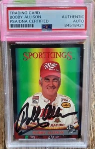 PSA Slabbed 1995 Press Pass Sportkings Bobby Allison Autographed Card Nascar - Picture 1 of 4