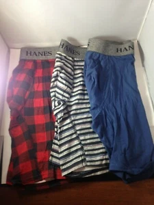 Hanes Premium Men's Stretch Long Leg Boxer Briefs 3pk-Size S - Picture 1 of 2