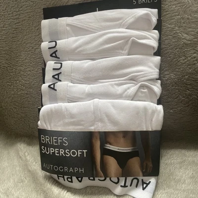 Marks & spencer. M&S Autograph Supersoft BRIEFS. Size LARGE. 5-pack.