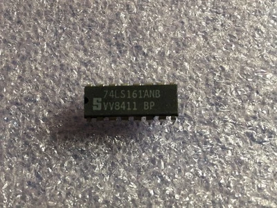 74LS161ANB IC COUNTER-UP BINARY 4-BIT LS-TTL 16 PIN DIP SIGNETICS (LOT OF 5) - Image 1 of 4