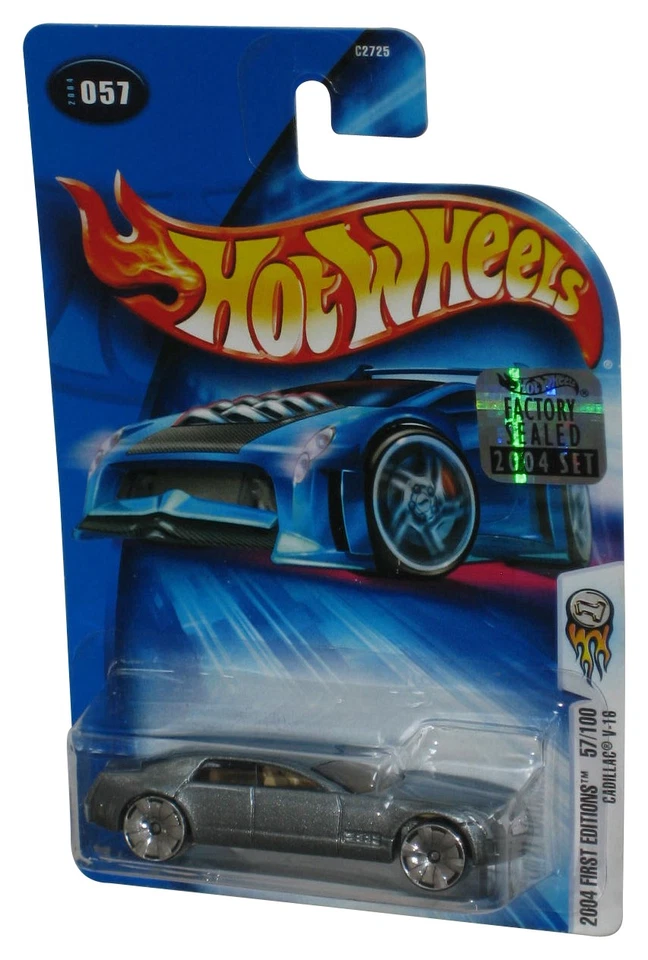 Hot Wheels 2004 Primo Edizioni 57/100 Cadillac V-16 Argento Toy Auto #057 - ( - Immagine 1 di 1