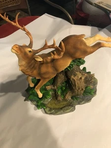 Vintage 1999 Avery Creations Resin Deer Elk Buck Figurine Sculpture  America - Picture 1 of 3