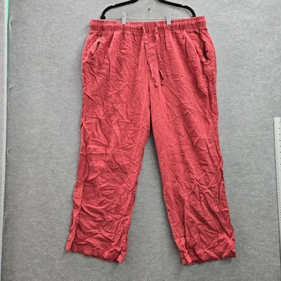 Old Navy Women Pants XL Pink Linen Rayon 28" Inseam - Image 1 of 4