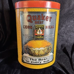 Vintage Reproduktion Quäker beste Maismehl Dose - Bild 1 von 9