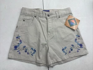 Pantalones Cortos Niñas North Crest Talla 10 Patrón Flor Ostra De Colección En muy buena condición - Imagen 1 de 5