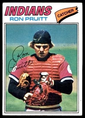 Ron Pruitt 1977 Topps #654 Cleveland Indians MLB READ FREE SHIPPING AutographDen - Image 1 of 2