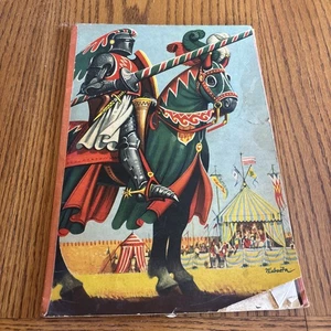 Vtg KUBASTA/THE CASTLE TOURNAMENT/Pop-Up Book/Medieval Knights/RARE/OOP/1961 - Imagen 1 de 9