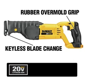 DEWALT DCS380B 20V MAX Cordless Reciprocating Saw (Tool Only) - Picture 1 of 3