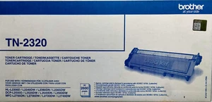 Brother TN-2320, Original Toner Black - 2600 Pages, OVP, TN2320, Genuine, Neu - Afbeelding 1 van 7