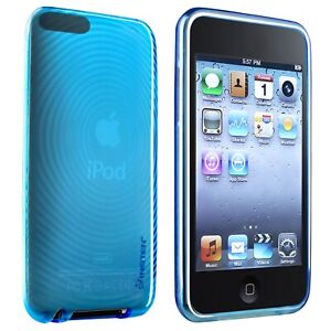 BLUE CRYSTAL SOFT GEL Case Skin Cover For iPod TOUCH 2G 2nd 3G 3rd Gen New