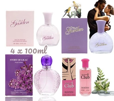 4 x 100ml woman’s perfume Eau De Perfume Spray Gift Pack Women Fragrance Set