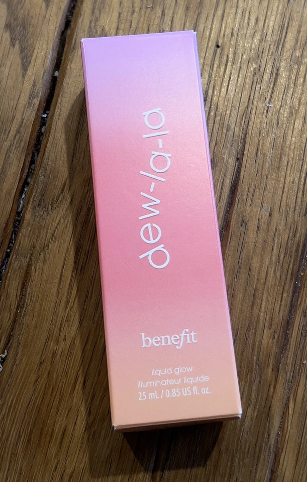 Benefit Dew-La-La Liquid Glow Highlighter Tan Deep NIB SEALED 0.85 Oz Full Size - Image 1 of 2
