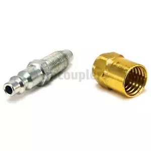 Reusable Hose Barb - 1/4" Body Plug X 3/8" ID - 5/8" OD Air Fittings - Picture 1 of 3