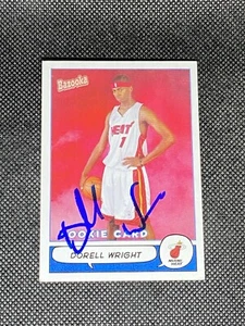 Carta Dorell Wright Miami Heat 2004-05 Bazooka firmata Auto Rookie #170 ~ Certificato di autenticità - Foto 1 di 3