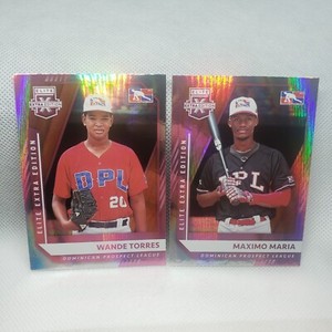 2021 Elite Edition Wande Torres Pink and Maximo Maria Pink parallels