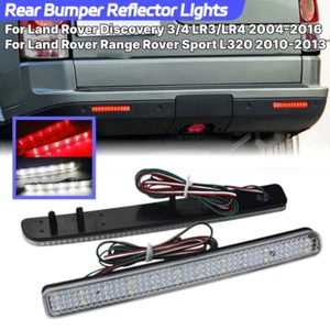 Clear For Land Rover Discovery 3 4 Rear Bumper Reflector LED Brake Reverse Light - Picture 1 of 4