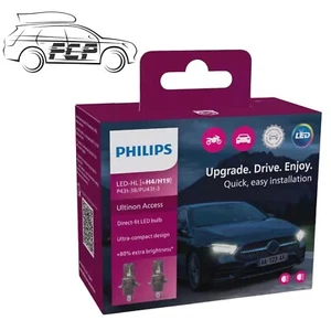 Philips Ultinon Access LED Car Headlight Bulbs H4/H19 (Twin Pack) 11342U2500CX - Picture 1 of 3